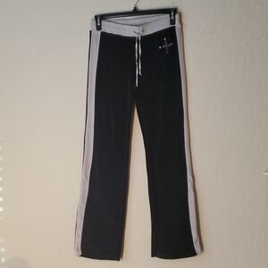 BCBGMaxazria sz M wide leg velour pants